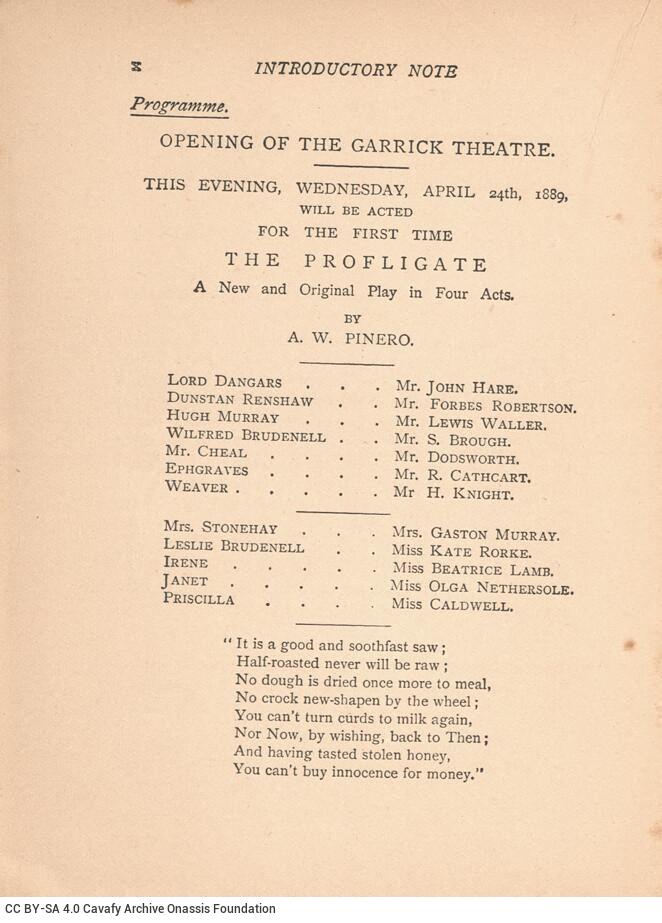 15.5 x 11.5 cm; XIX p. + 123 p. + 1 s.p., p. [I] half-title page and bookplate CPC, p. [II] other works by the author, p. [II